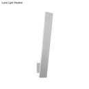 GobekUsa Sleek LED Wall Lighting: Aluminum Shade Black/White Finish Sconce for Bedroom