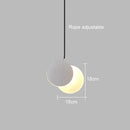 GobekUsa Crescent Moon LED Pendant Chandelier for Modern Minimalist Decor