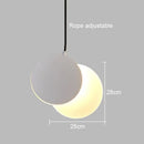 GobekUsa Crescent Moon LED Pendant Chandelier for Modern Minimalist Decor
