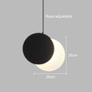 GobekUsa Crescent Moon LED Pendant Chandelier for Modern Minimalist Decor