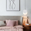 GobekUsa Crescent Moon LED Pendant Chandelier for Modern Minimalist Decor