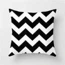 Minimalist black & white flocking pillowcase living room cushion cover by Decorbites