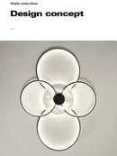 GobekUsa Living Room Ceiling Lamp Modern Minimalist Bedroom Lighting