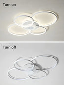 GobekUsa Living Room Ceiling Lamp Modern Minimalist Bedroom Lighting