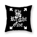 Minimalist black & white geometric cushion cover living room decor by Decorbites