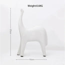 Minimalist black & white horse abstract ornaments living room decor by Decorbites