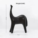 Minimalist black & white horse abstract ornaments living room decor by Decorbites