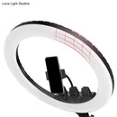 GobekUsa Minimalist LED Circular Vanity Lighting with Mobile Phone Holder - Black Fill Light