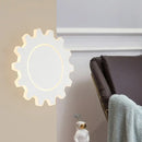 GobekUsa Minimalistic LED Wall Sconce: Acrylic Black/White Finish, Warm/White Light