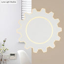 GobekUsa Minimalistic LED Wall Sconce: Acrylic Black/White Finish, Warm/White Light