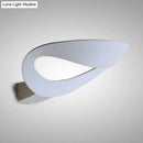 GobekUsa Modern Black/White Curved Shade LED Wall Sconce - Stylish Aluminum Lamp for Bedroom