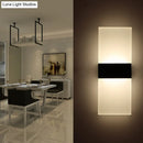 GobekUsa Minimalist Black/White Rectangular LED Sconce Light - Thinnest Wall Mounted Lamp in Warm/White Light - 11.5"/16" W