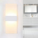 GobekUsa Minimalist Black/White Rectangular LED Sconce Light - Thinnest Wall Mounted Lamp in Warm/White Light - 11.5"/16" W