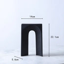 GobekUsa Geometric Ceramic Semicircular Arch Decor Figurines Home Decor Accessories