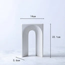 GobekUsa Geometric Ceramic Semicircular Arch Decor Figurines Home Decor Accessories