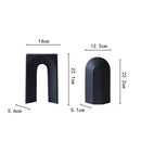 GobekUsa Geometric Ceramic Semicircular Arch Decor Figurines Home Decor Accessories