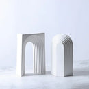 GobekUsa Geometric Ceramic Semicircular Arch Decor Figurines Home Decor Accessories