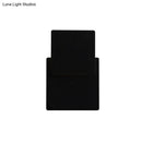 GobekUsa Minimalist Iron Movable Shade Square Wall Lamp - Black/White LED Sconce Lighting in Warm/White Light