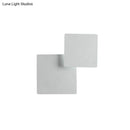 GobekUsa Minimalist Iron Movable Shade Square Wall Lamp - Black/White LED Sconce Lighting in Warm/White Light