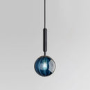 GobekUsa Glass Ball Pendant Lamp LED Hanging Light for Minimalist Living Room
