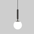 GobekUsa Glass Ball Pendant Lamp LED Hanging Light for Minimalist Living Room