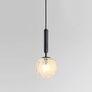 GobekUsa Glass Ball Pendant Lamp LED Hanging Light for Minimalist Living Room