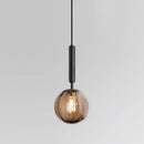 GobekUsa Glass Ball Pendant Lamp LED Hanging Light for Minimalist Living Room