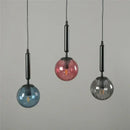 GobekUsa Glass Ball Pendant Lamp LED Hanging Light for Minimalist Living Room