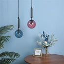 GobekUsa Glass Ball Pendant Lamp LED Hanging Light for Minimalist Living Room