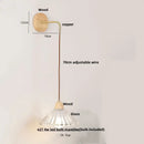 GobekUsa Clear Glass LED Wall Light with Pull Chain Switch