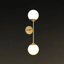GobekUsa Gold LED Wall Lamp: Minimalist Cream Glass Sconce Light for Dining Room