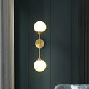 GobekUsa Gold LED Wall Lamp: Minimalist Cream Glass Sconce Light for Dining Room