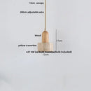 GobekUsa Copper Yellow LED Pendant Light Fixture for Dining Room and Kitchen