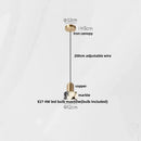 GobekUsa Copper Yellow LED Pendant Light Fixture for Dining Room and Kitchen