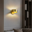 GobekUsa Minimalist Metal Circle Wall Lamp - Brass Sconce Lighting for Bedroom