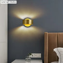 GobekUsa Minimalist Metal Circle Wall Lamp - Brass Sconce Lighting for Bedroom