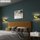 GobekUsa Minimalist Metal Circle Wall Lamp - Brass Sconce Lighting for Bedroom