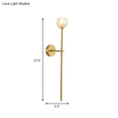 GobekUsa Brass Faceted Sconce with Crystal Shade - Minimalist Wall Mounted Light Fixture
