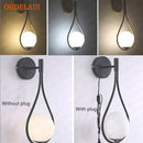 GobekUsa Brass Glass Ball Wall Light Minimalist Living Room Decor Lighting Fixtures