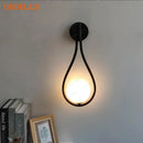 GobekUsa Brass Glass Ball Wall Light Minimalist Living Room Decor Lighting Fixtures
