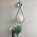 GobekUsa Brass Glass Ball Wall Light Minimalist Living Room Decor Lighting Fixtures