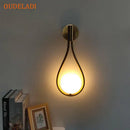 GobekUsa Brass Glass Ball Wall Light Minimalist Living Room Decor Lighting Fixtures
