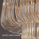 GobekUsa Brass Glass Bar Chandelier 2025: Minimalist Luxury Hanglamp for Living Room