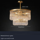 GobekUsa Brass Glass Bar Chandelier 2025: Minimalist Luxury Hanglamp for Living Room