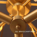 GobekUsa Brass Glass Bar Chandelier 2025: Minimalist Luxury Hanglamp for Living Room