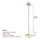GobekUsa Brass LED Pendant Lights for Modern Nordic Style Bedroom and Dining Room