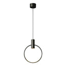 GobekUsa Brass Ring Chandeliers: Dimmable Lighting Fixtures for Bedroom, Restaurant, Kitchen