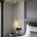 GobekUsa Brass Ring Chandeliers: Dimmable Lighting Fixtures for Bedroom, Restaurant, Kitchen