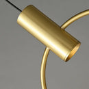 GobekUsa Brass Ring Chandeliers: Dimmable Lighting Fixtures for Bedroom, Restaurant, Kitchen