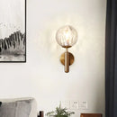 GobekUsa Minimalist Glass Globe Wall Mount Light Fixture for Bedroom Wall Lighting